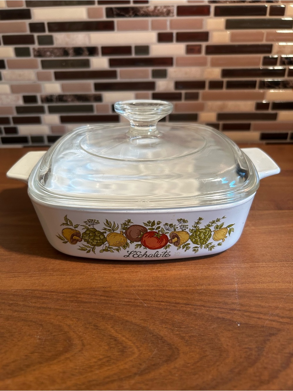 Vintage Corningware Spice of Life 1 Quart Casserole Dish with Lid A1-B